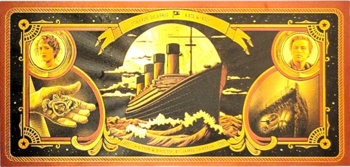TITANIC FILM Jedinečný zberateľský DARČEK s pozlátenými bankovkami