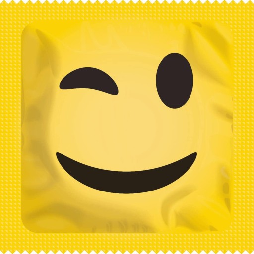 Sada vegánskych kondómov EXS Emoji 25 kusov