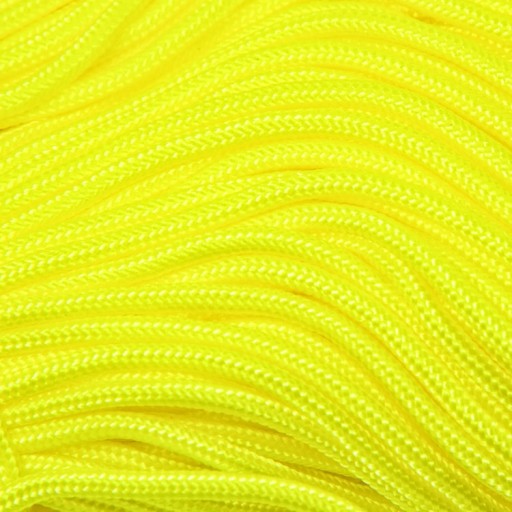 Paracord Polyester a Spandex Yellow 2mm 5m