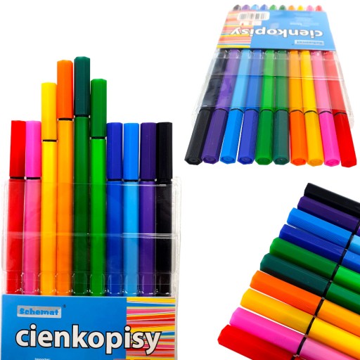 Jemné fixky Fixky do školy, 10 farieb, 0,4 mm Schéma 8149
