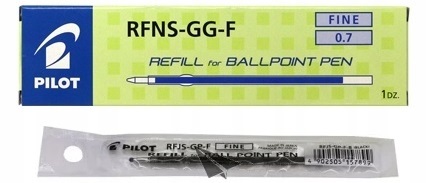 Krátka náplň do pera PILOT Rexgrip, B2P, Super Grip, čierna