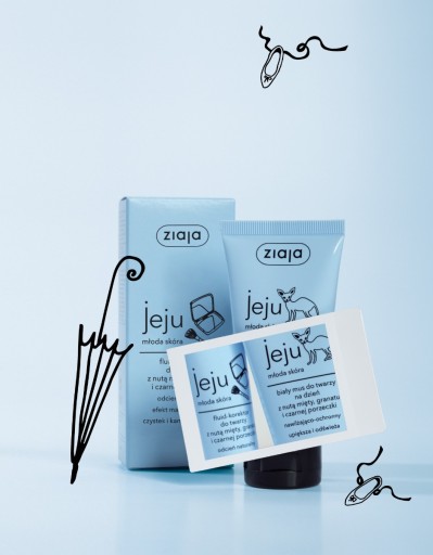 Ziaja fluid-korektor na tvár jeju modrý