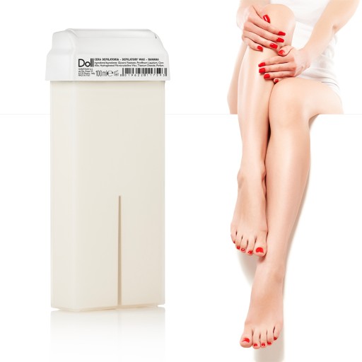 DOLL Xanitalia Depilačný vosk na odstraňovanie chĺpkov v rolke BANÁN 100 ml
