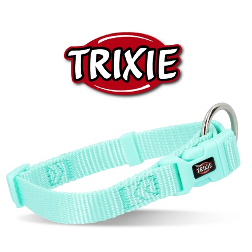 Prémiový obojok, pre psov, mint farba, S–M: 30–45 cm/15 mm