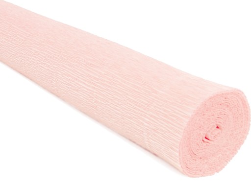 Krepový papier, CRIPPED Papier hodvábny, TALIANSKY svetloružový 180g Krepový č. 569 RUŽOVÁ ružová