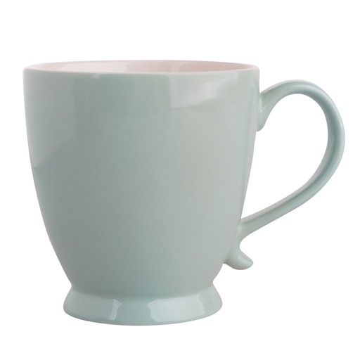 VEĽKÝ MESTSKÝ hrnček na kávu PASTEL ZELENÝ 400ML