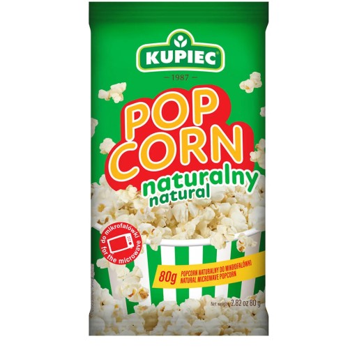 KUPIEC Popcorn prírodný 80g