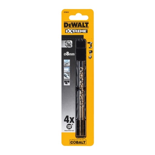 Kobaltový vrták do kovu 8mm 1ks DeWalt DT4912