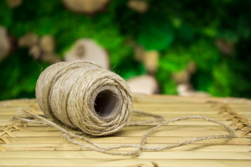 Šnúrka JUTOVÁ 2mm 50m dekoračná NATURAL 100g