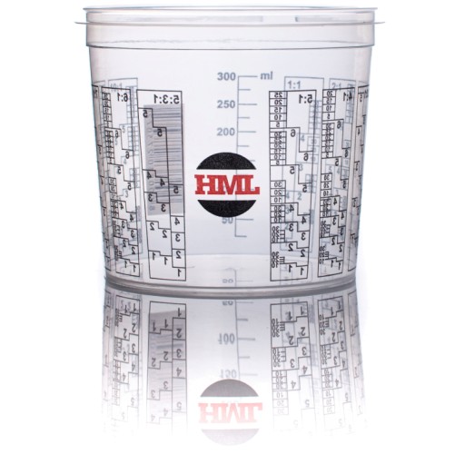Plastový pohár na maľovanie s dielikmi 385 ml HML