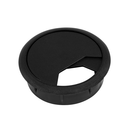 FI 60MM KÁBLOVÝ VSTUP, okrúhly, ČIERNA
