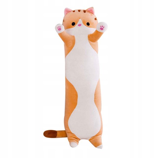 DLHÝ MASKOT MASKOT PLYŠOVÝ VANKÚŠ PRE MAČKU 50cm XXL