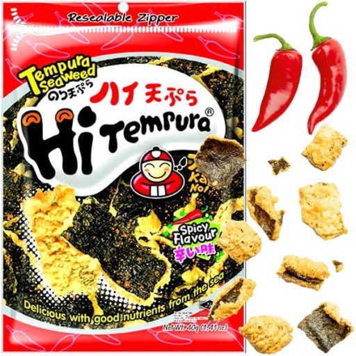 Chrumkavá riasa riasa v Tempura Pikantná horká 40 g