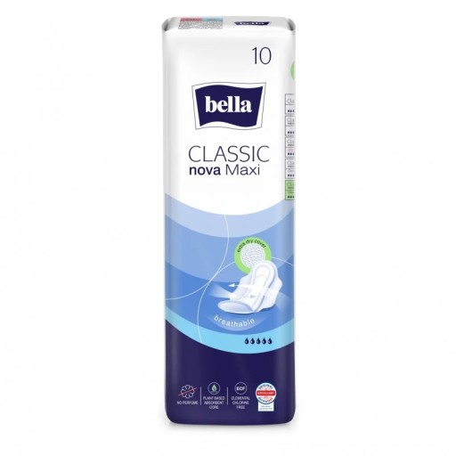 Bella Classic Nova Maxi hygienické vložky 10 ks.