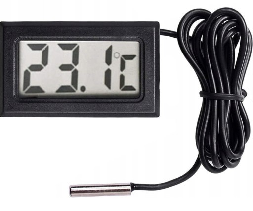 DIGITÁLNY ELEKTRONICKÝ LCD TEPLOMER SO SONDOU