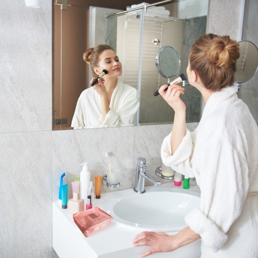 VEĽKÁ DÁMSKA TAŠKA CESTOVNÉHO ORGANIZÁTORA NA KOZMETIKU NA MAKEUP