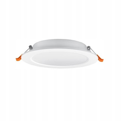 LED STROPNÉ SVIETIDLO Biele Okrúhle zapustené Jednoduchá inštalácia Pevné 12W 4000K