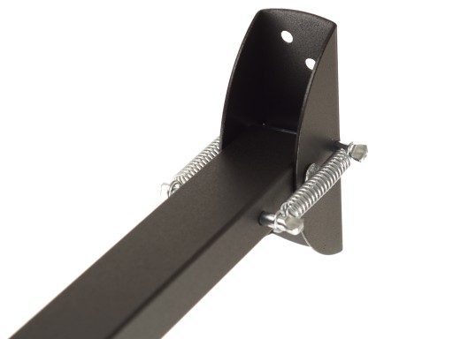 SILNÉ PODPORNÉ NOHY PRE DVERE BRÁNY 30CM PROFIL 20x30MM ČIERNE POĽSKO
