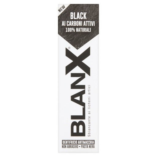 BLANX BLACK Čierna pasta s bieliacim uhlím 75ml