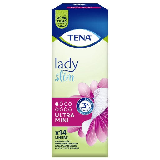 TENA Lady Slim Ultra Mini urologické absorpčné vložky pre ženy 14 ks.
