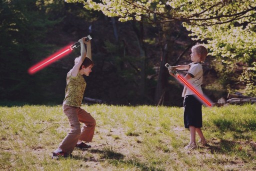 Svetelný meč Single Light Sound LED 66 cm Star Wars Red