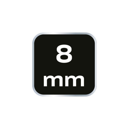 Obojstranný nástrčný kľúč s račňou, dlhý 8 mm