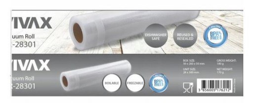 Originál fólia pre vákuovú zváračku Vivax VR-28301 6M BPA 28x300