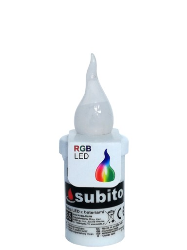 Elektrická vložka Subito s5 na RGB sviečku