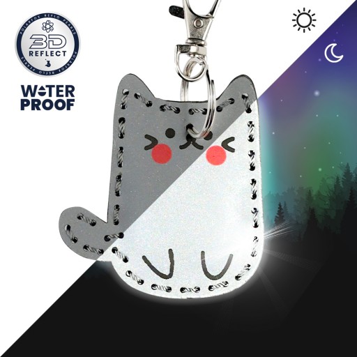 Maskot Reflexný prívesok 2D Cat 3M CE
