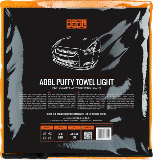 ADBL Puffy Towel Light 41x41cm 600gsm mikrovlákno na lapovacie voskové pasty