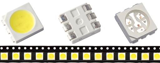 SMD 5050 LED 0,2W BIELE A FAREBNÉ 50 KS - 6 farieb na výber