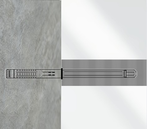 Neviditeľná podpera na rameno 10x145mm 4 ks