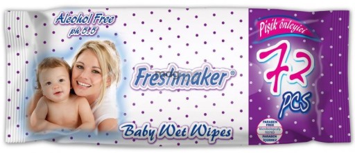 Freshmaker Baby vlhčené obrúsky pre deti 72 kusov