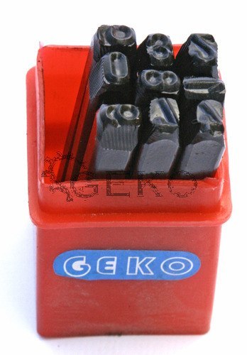 Digitálne čítače, digitálne popisovače, 9 ks, 6 mm