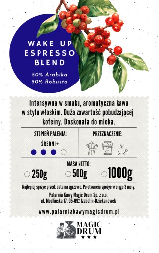 Mletá káva WAKE UP ESPRESSO BLEND 50/50 250g