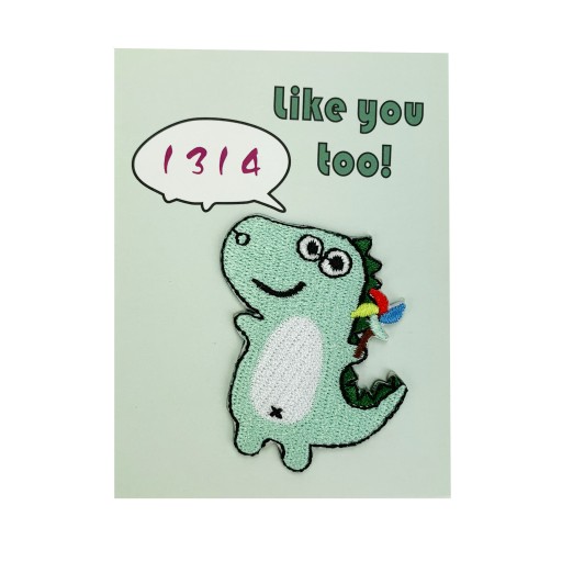 TERMO nažehľovačka Dragon Dinosaurus zelená