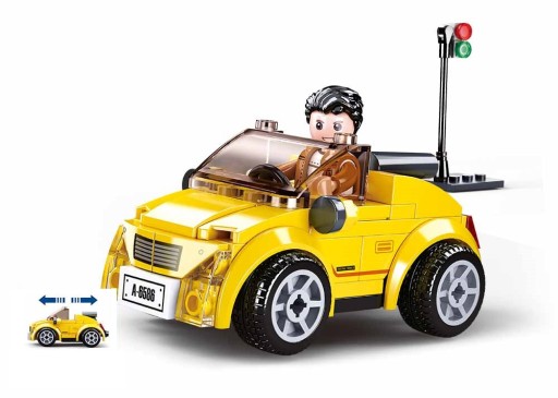 ŽLTÉ AUTOBLOKY KONVERTIBILNÉ AUTO SLUBAN CITY