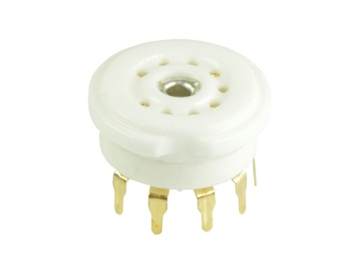 KERAMICKÁ ZÁSUVKA 9PIN PCB6 NOVAL ECC83 ECC82