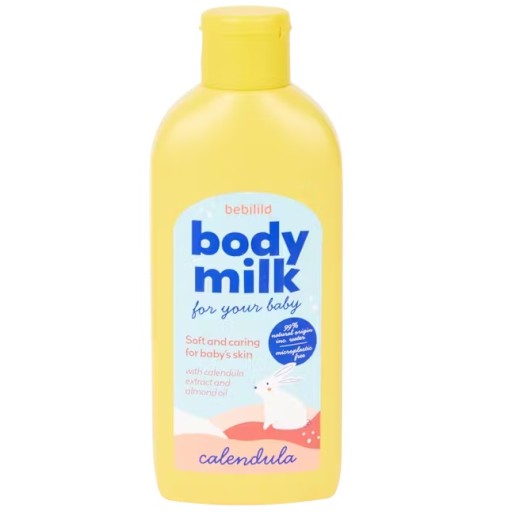 BEBILILO Krémová tekutina do kúpeľa Telové mlieko pre dojčatá 200 ml