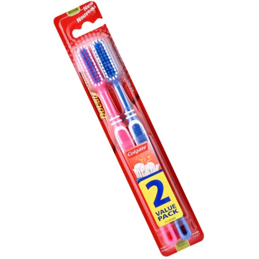 Dvojčinná zubná kefka Colgate