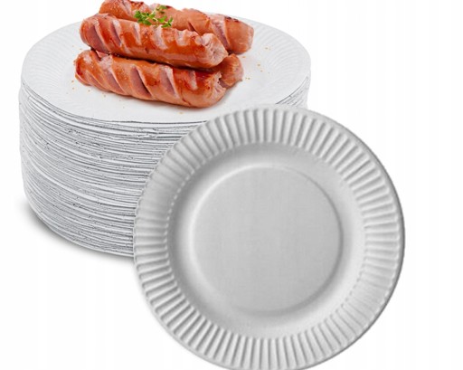 Papierové taniere jednorázové dezertné taniere 18cm 100ks narodeninová torta