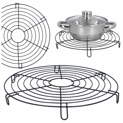 POT REST čierna ochranná kovová podložka pod horúci riad