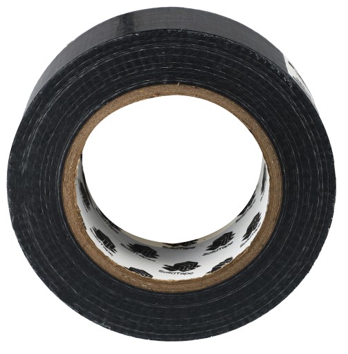 Vystužená opravná páska Silná 48 mm 50 m čierna čierna textilná lepiaca páska