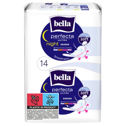 BELLA Perfecta Night Extra Soft hygienické vložky 14 ks