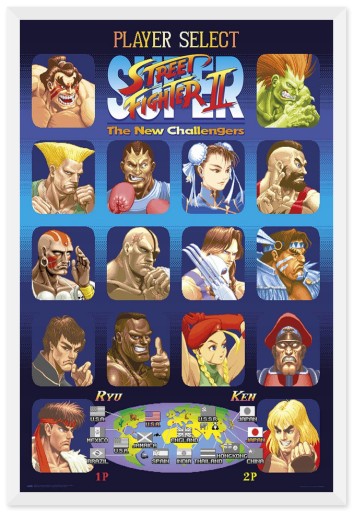 Plagát Street Fighter 61x91,5 cm