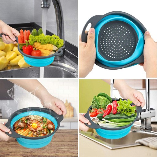 SILIKÓNOVÝ CEDNÍK SITKO ODKAPÁVAČ NA OVOCIE CESTOVINY 24 cm