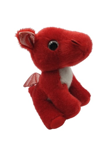 Plyšový maskot AURORA Dragon RED