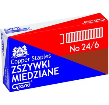 Medené sponky Grand 24/6 - 1 bal.