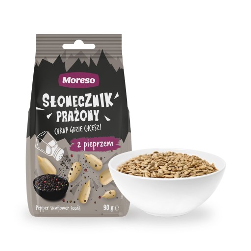 Slnečnicové semienka pražené s korením 90g Moreso