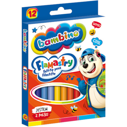 Fixky, fixky, fixky, 12 farieb BAMBINO do školy